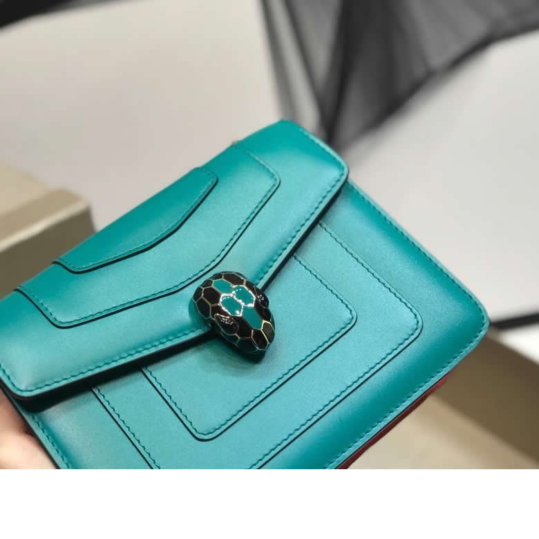 20cm原單寶格麗專櫃同步新款來襲 serpent forever 蛇頭包283558綠/紅/白 ￥1480.00的图片-高仿寶格麗包包Bulgari