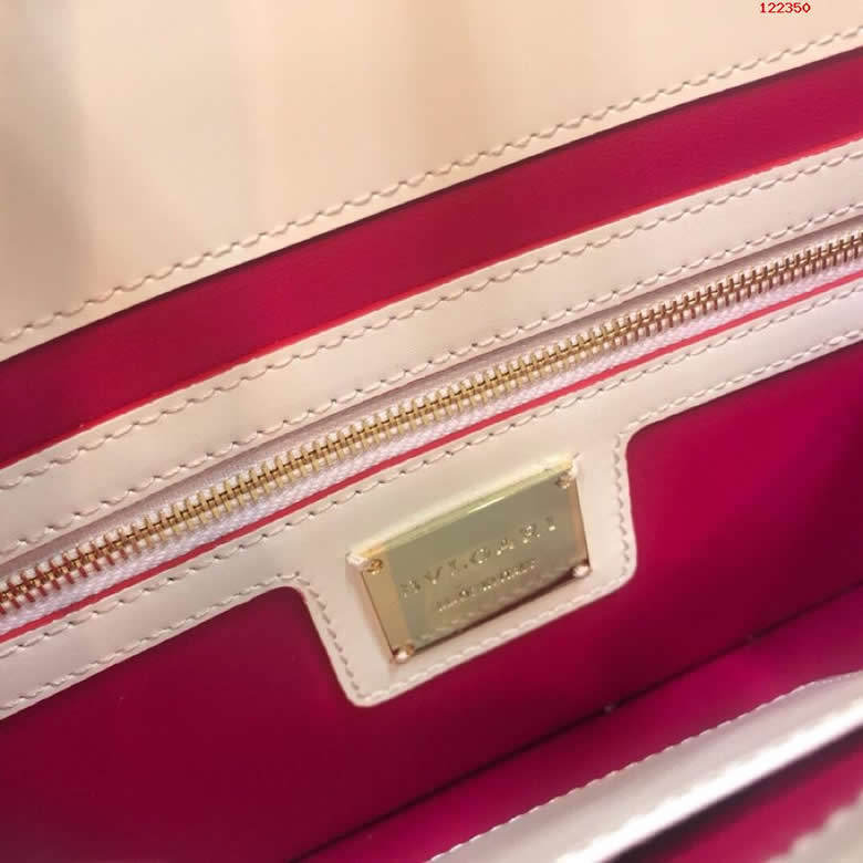 28cm原單寶格麗Serpenti 琺瑯雙層彩色蛇頭包 B35362粉/黃/白￥1920.00的图片-高仿寶格麗包包Bulgari