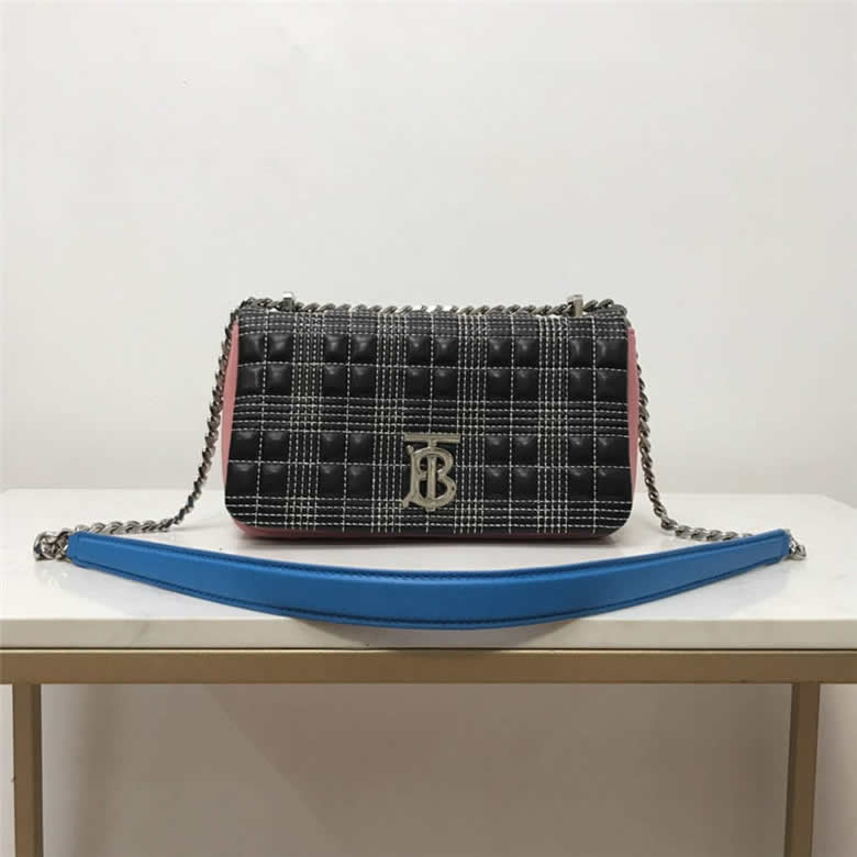 Burberry巴寶莉正品包包Lola小號絎縫三色羔羊皮蘿納包80326691￥1480.00