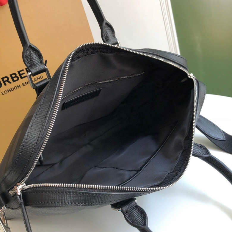 Burberry原版一比一巴寶莉煙熏格紋裁片男款公文包￥1480.00的图片-高仿博柏利包包Burberry巴寶莉、高仿博柏利男包Burberry巴寶莉