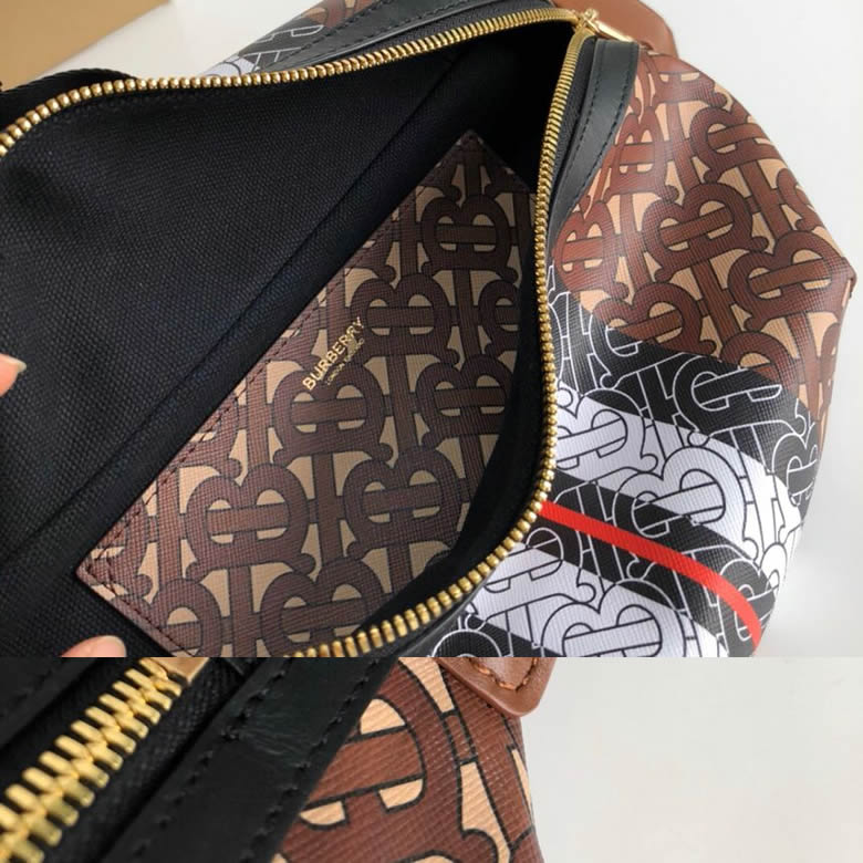 Burberry巴寶莉全新環保帆佈材質專屬標識條紋腰包胸包￥1480.00的图片-高仿博柏利包包Burberry巴寶莉、高仿博柏利男包Burberry巴寶莉