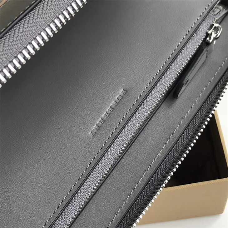 高仿Burberry巴寶莉格紋拼皮革全拉鏈錢夾￥980.00的图片-高仿博柏利包包Burberry巴寶莉、高仿博柏利錢包Burberry巴寶莉