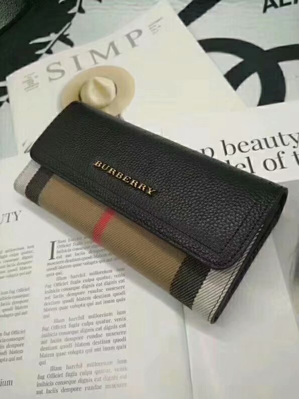 高仿巴寶莉女士長款錢包最新款錢夾專櫃品質拼接撞色手拿包￥880.00