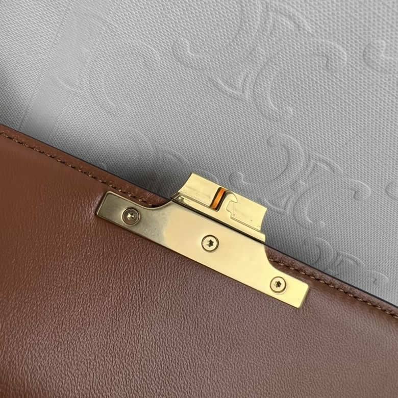 CELINE賽琳TRIOMPHE小號亮澤小牛皮手袋188423￥1480.00的图片-高仿賽琳包包CELINE