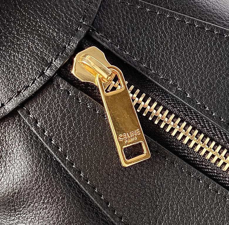 一比一高仿CELINE賽琳純色牛皮手袋197443黑￥1880.00的图片-高仿賽琳包包CELINE