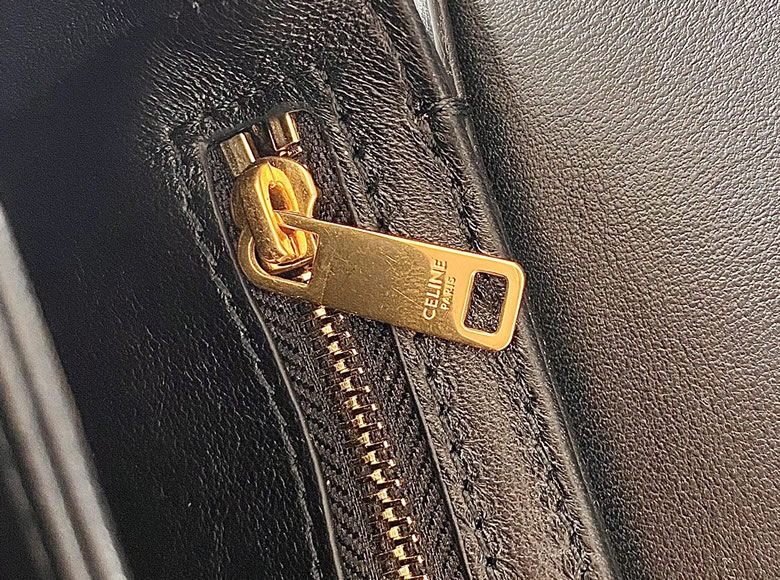 高仿CELINE賽琳進口BOX 小牛皮凱旋門肩背包3303黑￥1780.00的图片-高仿賽琳包包CELINE