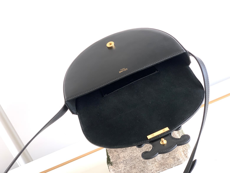 高仿CELINE賽琳BESACE TRIOMPHE光滑牛皮革手袋11123黑￥1780.00的图片-高仿賽琳包包CELINE