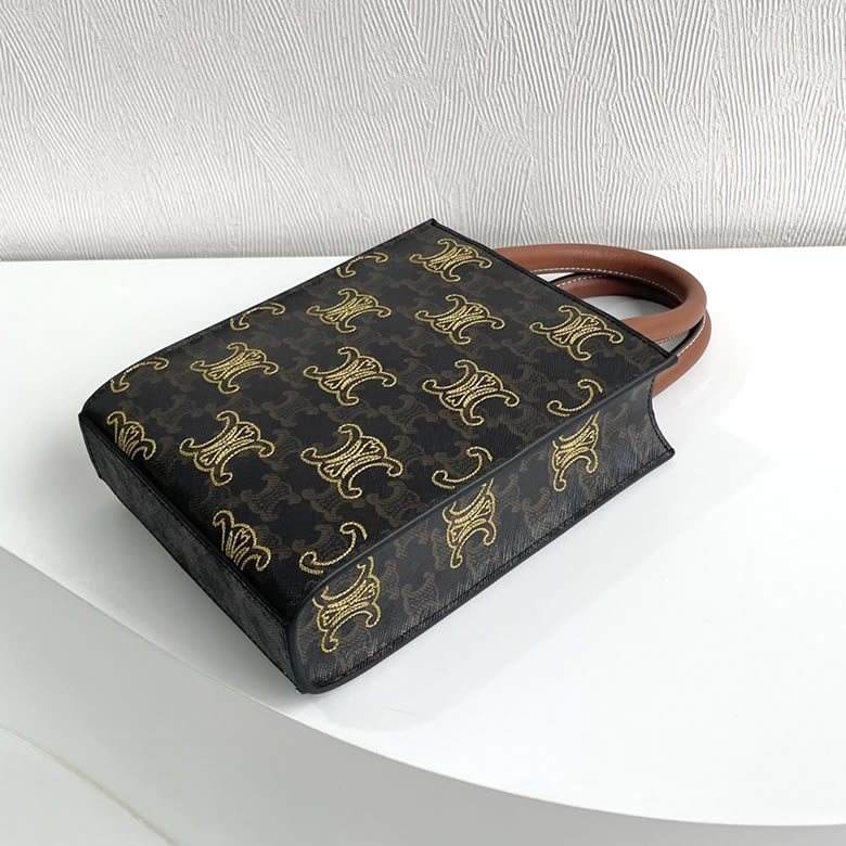 原單一比一高仿塞琳女包8010-1繡花CABAS TRIOMPHE￥980.00的图片-高仿賽琳包包CELINE