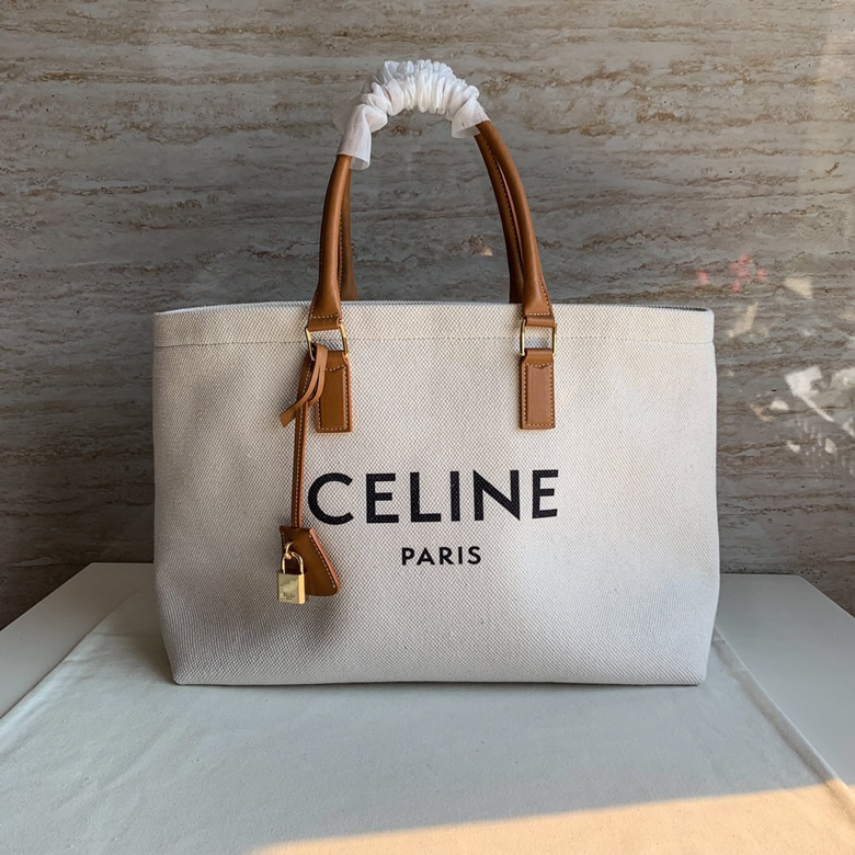 原單Celine/賽琳CABAS托特包帆佈購物袋沙灘包單肩手提包 190062￥1480.00的图片-高仿賽琳包包CELINE