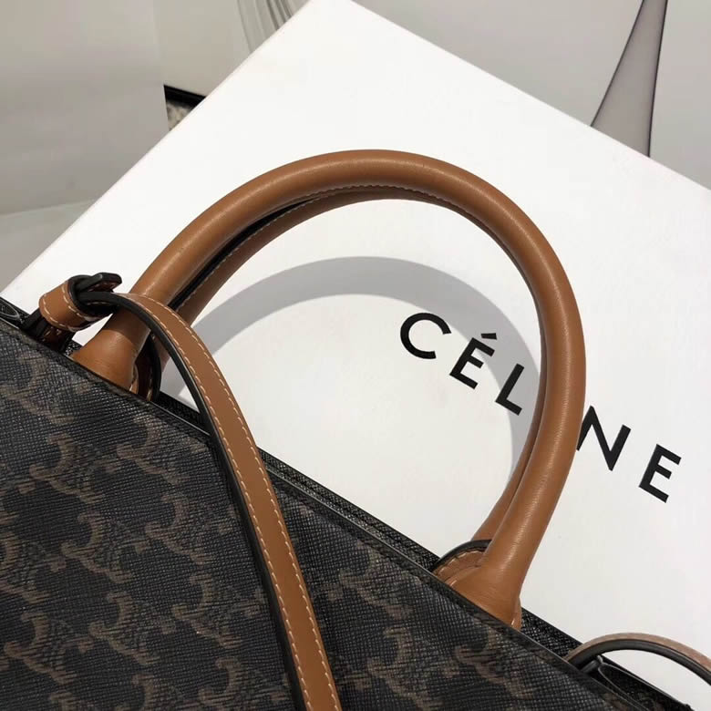 Celine/賽琳CABAS TRIOMPHE帆佈小號豎款手提購物袋 191542￥1480.00的图片-高仿賽琳包包CELINE