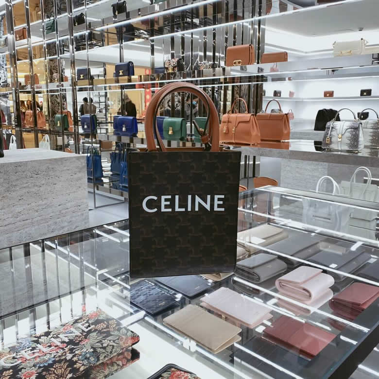 塞琳Celine CABAS迷妳標誌印花豎款手提包 194372BZK.04LU￥980.00的图片-高仿賽琳包包CELINE