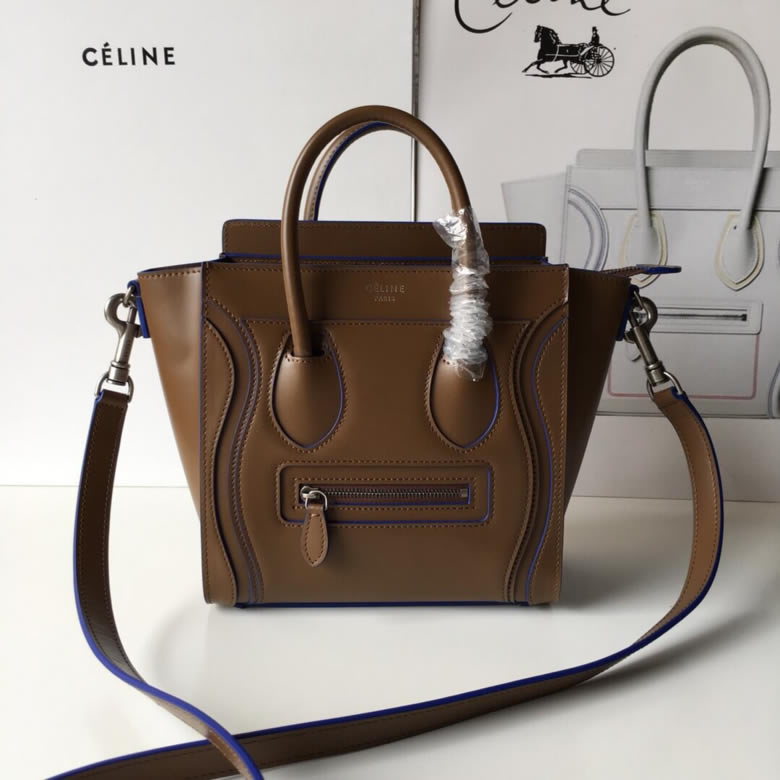 原單賽琳Celine LUGGAGE新色笑臉包手搓紋20CM￥1880.00
