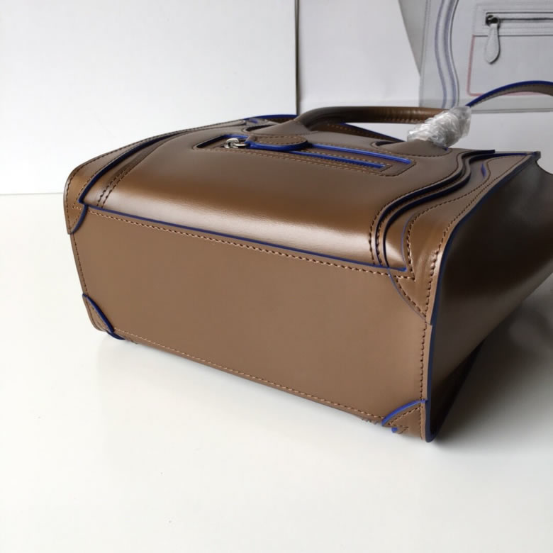 原單賽琳Celine LUGGAGE新色笑臉包手搓紋20CM￥1880.00的图片-高仿賽琳包包CELINE