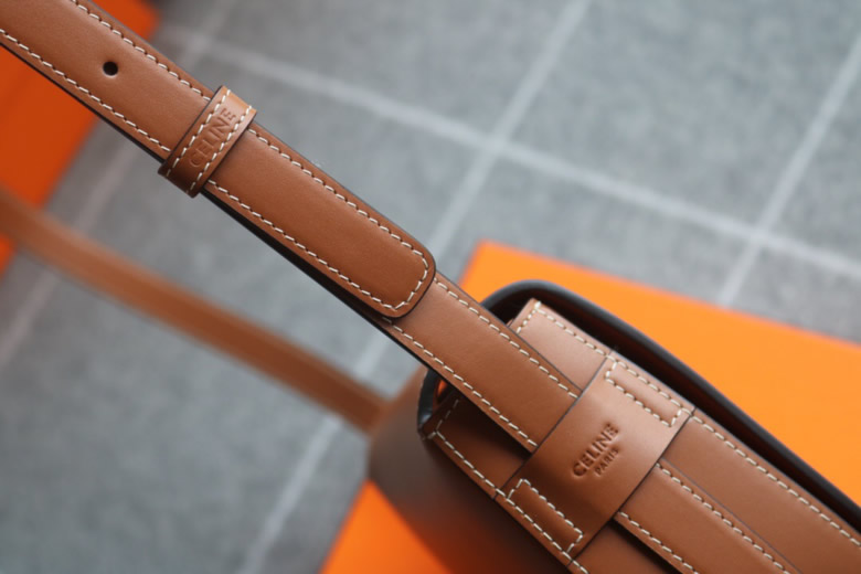 Celine/賽琳MAILLON TRIOMPHE中號豬鼻子小豬包193123黃褐色黑綠￥1980.00的图片-高仿賽琳包包CELINE