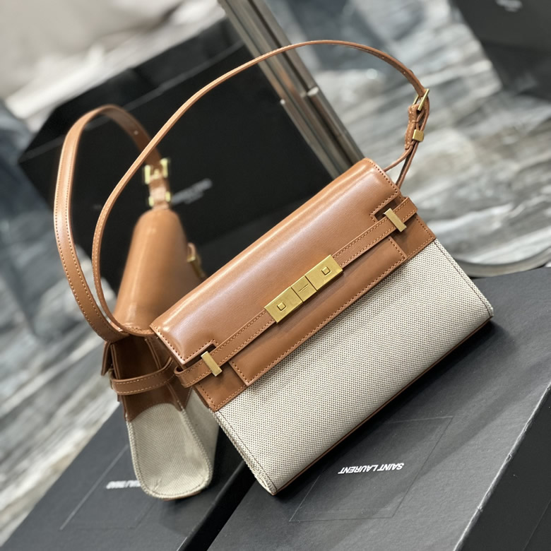 YSL聖羅蘭女士專櫃同步新款Manhattan法棍包小號單肩或斜挎￥1780.00的图片-高仿聖羅蘭包包ysl