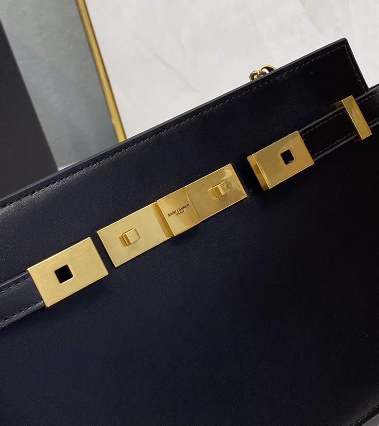 原單ysl全新MANHATTAN BOX聖羅蘭皮革手拿包6364780黑色￥1980.00的图片-高仿聖羅蘭包包ysl