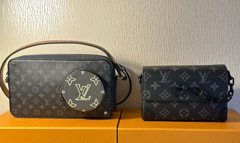 LV Steamer 黑色老花塗層鏈條盒子男包的图片-名品資訊