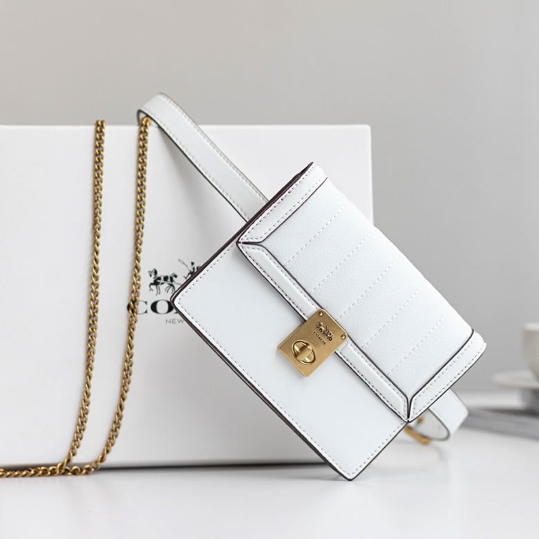 原單寇馳品牌寇馳coach女包永恆經典的Hutton成為現代的標誌白色￥1580.00的图片-高仿蔻馳包包coach