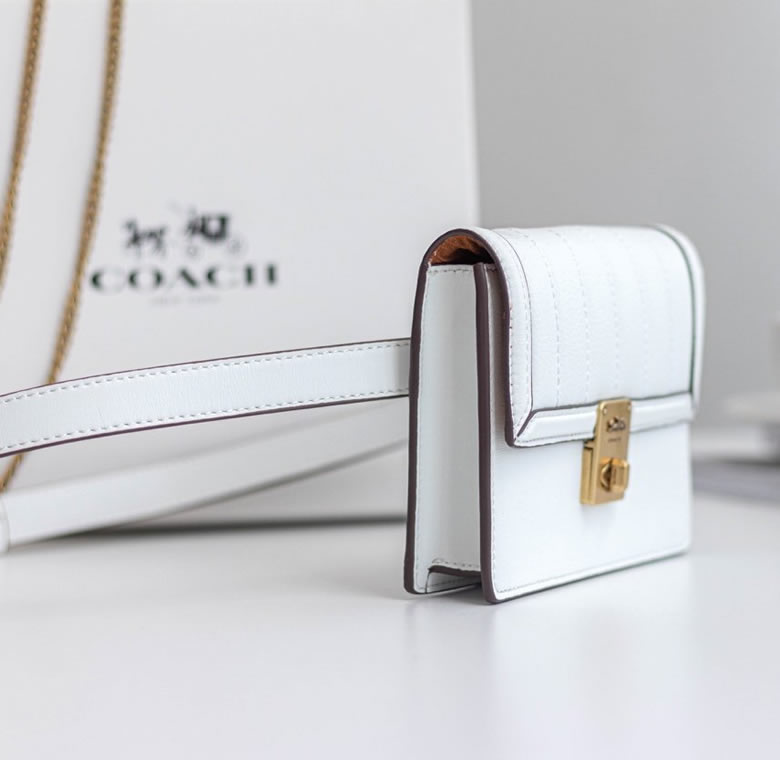 原單寇馳品牌寇馳coach女包永恆經典的Hutton成為現代的標誌白色￥1580.00的图片-高仿蔻馳包包coach