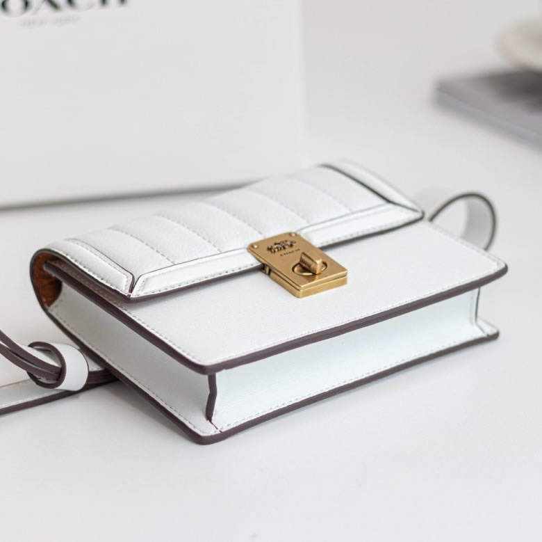 原單寇馳品牌寇馳coach女包永恆經典的Hutton成為現代的標誌白色￥1580.00的图片-高仿蔻馳包包coach