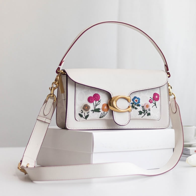 原單寇馳女包寇馳復古風格coach女包627白色￥1680.00的图片-高仿蔻馳包包coach