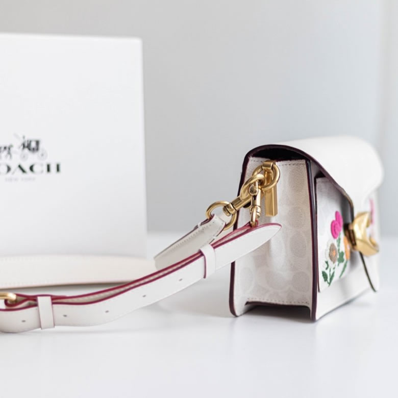 原單寇馳女包寇馳復古風格coach女包627白色￥1680.00的图片-高仿蔻馳包包coach