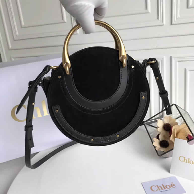 克洛伊chloe亮面山羊皮光滑小牛皮和麂皮小號Pixie手袋￥1480.00的图片-高仿蔻依包包Chloe