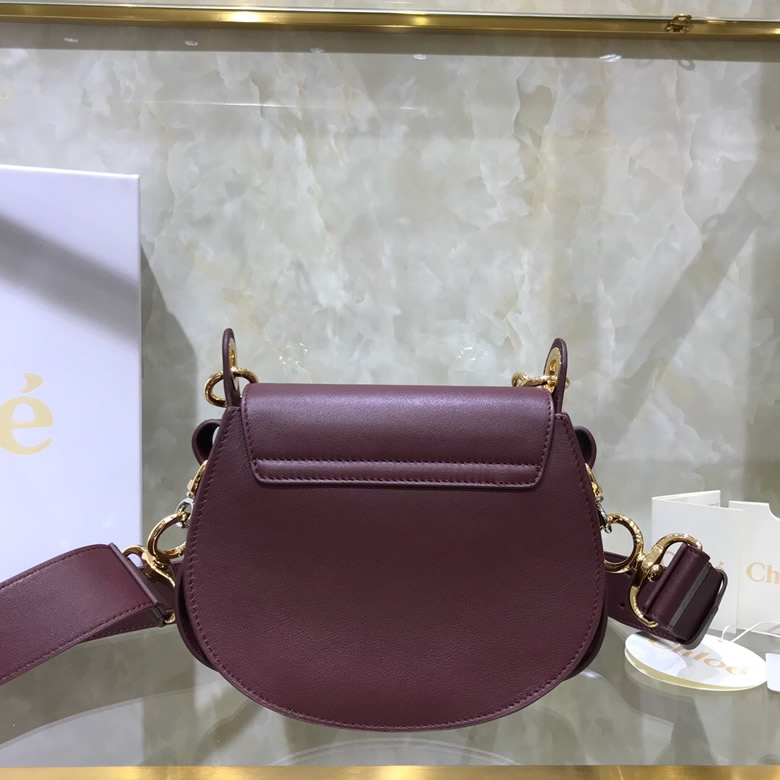 Chloe/克洛伊Tess手袋 S1153豬肝色￥1680.00的图片-高仿蔻依包包Chloe