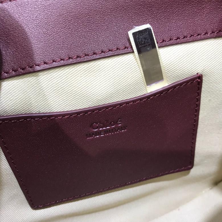 Chloe/克洛伊Tess手袋 S1153豬肝色￥1680.00的图片-高仿蔻依包包Chloe