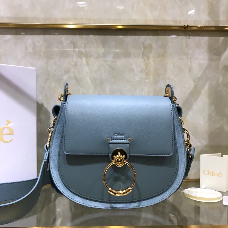 克洛伊Chloe官網新款包包Tess手袋 S1152藍色￥1680.00的图片-高仿蔻依包包Chloe