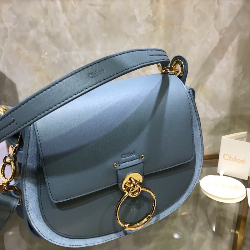 克洛伊Chloe官網新款包包Tess手袋 S1152藍色￥1680.00的图片-高仿蔻依包包Chloe