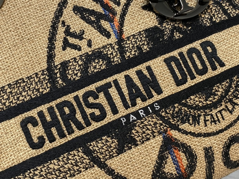 DIOR 中號LADY D-LITE戴妃包 M0565BRUW_M918￥1480.00的图片-高仿迪奧包包DIOR、高仿迪奧女包DIOR