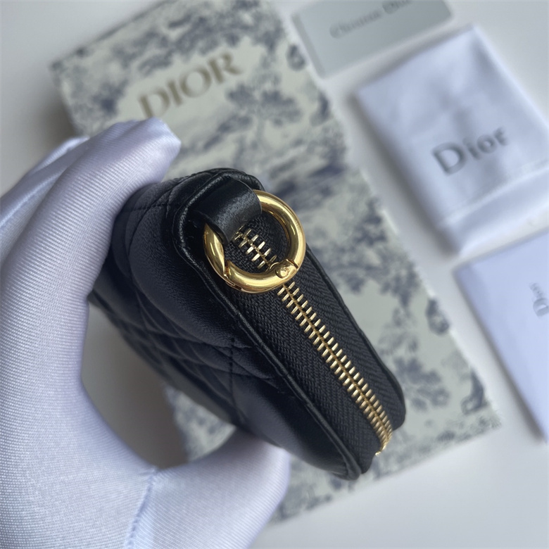 高仿迪奧錢包5034黑色Dior Caro 可拆卸卡夾精巧實用￥880.00的图片-高仿迪奧包包DIOR、高仿迪奧女包DIOR