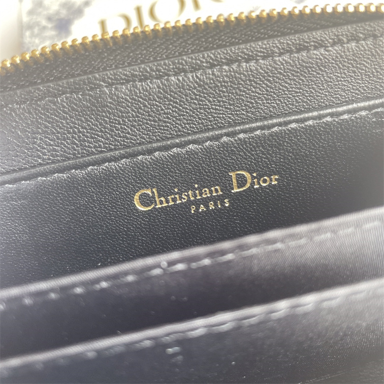 高仿迪奧錢包5034黑色Dior Caro 可拆卸卡夾精巧實用￥880.00的图片-高仿迪奧包包DIOR、高仿迪奧女包DIOR