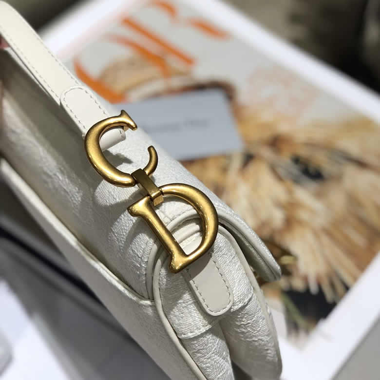 原單Dior/迪奧Oblique印花迷妳馬鞍包 M0447CTZQ_M879白色￥1480.00的图片-高仿迪奧包包DIOR、高仿迪奧女包DIOR