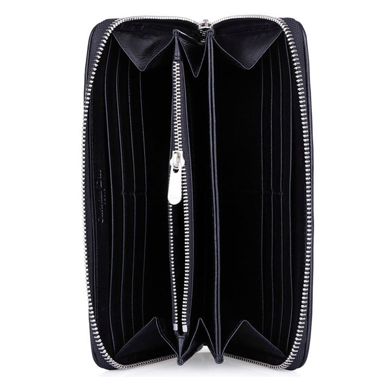 原單迪奧羊皮經典鉆石藤格紋女士長款錢包CAL43047P N0A3U黑色￥780.00的图片-高仿迪奧包包DIOR、高仿迪奧女包DIOR