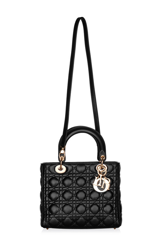 原單迪奧戴妃女包羊皮LADY DIOR繫列五格金扣CAL44550 -NOU MB黑色￥1580.00的图片-高仿迪奧包包DIOR、高仿迪奧女包DIOR