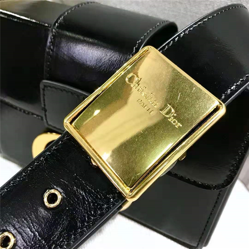 原單Dior女包30 Montaigne油蠟皮迪奧BOX款Dior盒子包黑色M9204￥2100.00的图片-高仿迪奧包包DIOR、高仿迪奧女包DIOR