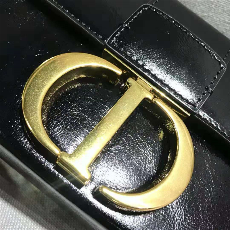 原單Dior女包30 Montaigne油蠟皮迪奧BOX款Dior盒子包黑色M9204￥2100.00的图片-高仿迪奧包包DIOR、高仿迪奧女包DIOR
