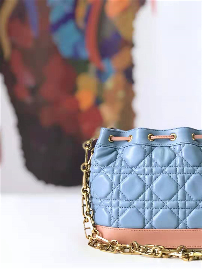 原單Dior女包迪奧復古小水桶包藤格紋牛皮抽繩mini迪奧水桶包天藍色M6016￥1980.00的图片-高仿迪奧包包DIOR、高仿迪奧女包DIOR