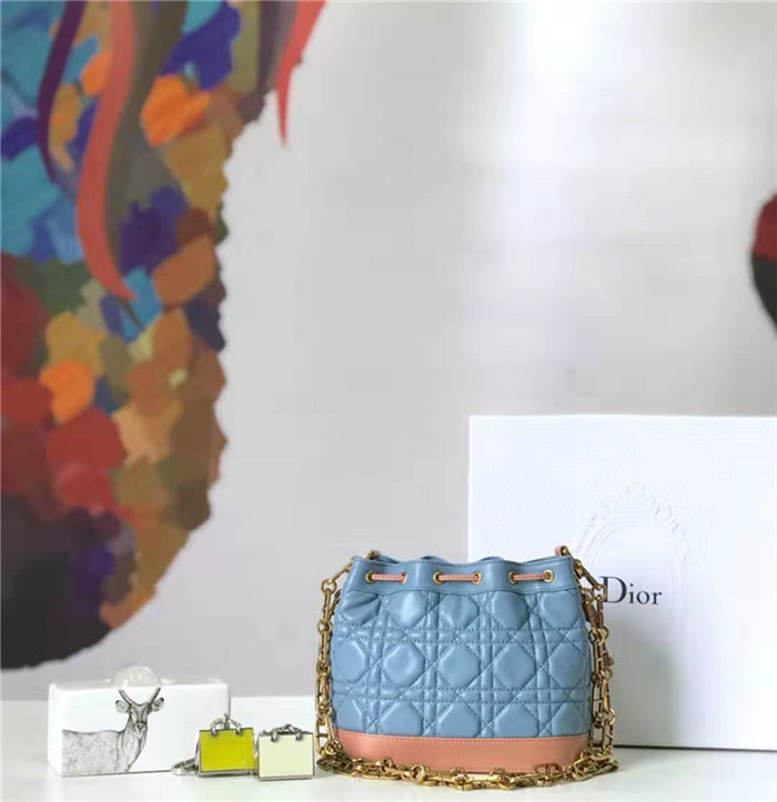 原單Dior女包迪奧復古小水桶包藤格紋牛皮抽繩mini迪奧水桶包天藍色M6016￥1980.00的图片-高仿迪奧包包DIOR、高仿迪奧女包DIOR