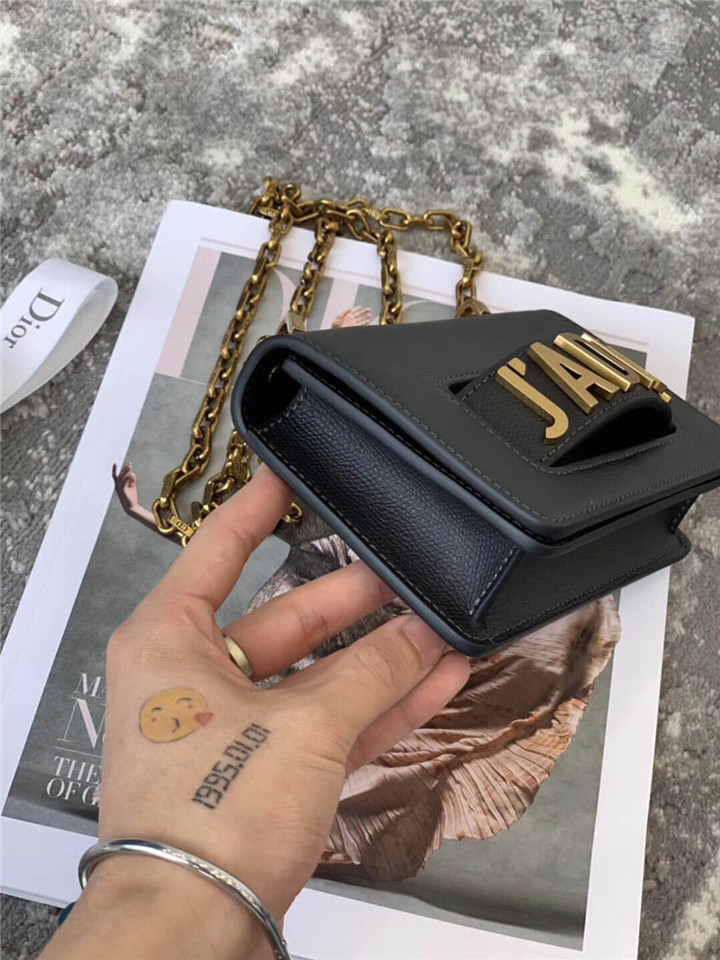 原單Dior/迪奧鏈條單肩包JADIOR迷妳掌紋鏈條包黑色￥1280.00的图片-高仿迪奧包包DIOR、高仿迪奧女包DIOR