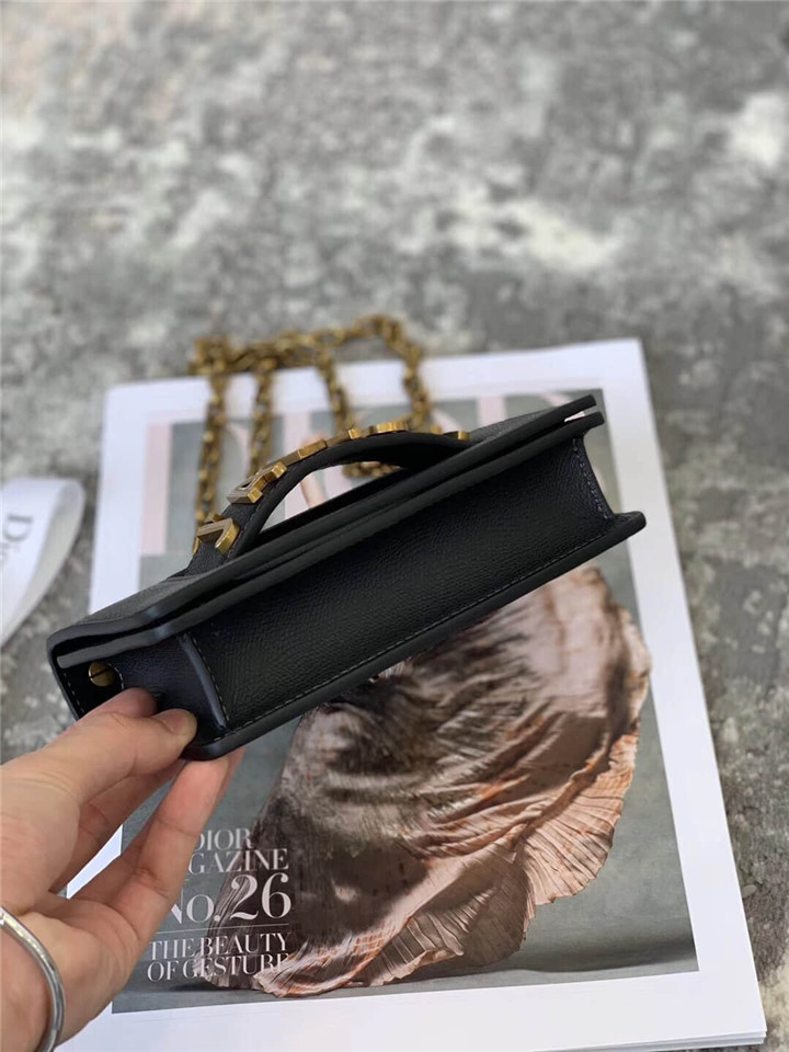 原單Dior/迪奧鏈條單肩包JADIOR迷妳掌紋鏈條包黑色￥1280.00的图片-高仿迪奧包包DIOR、高仿迪奧女包DIOR