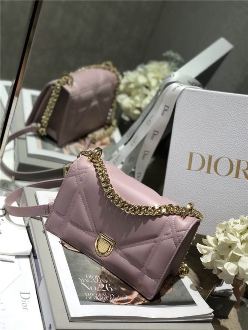 原單Dior Diorama鏈條小包仿迪奧單肩女包新款小羊皮單肩斜挎鏈條包香芋紫￥1680.00