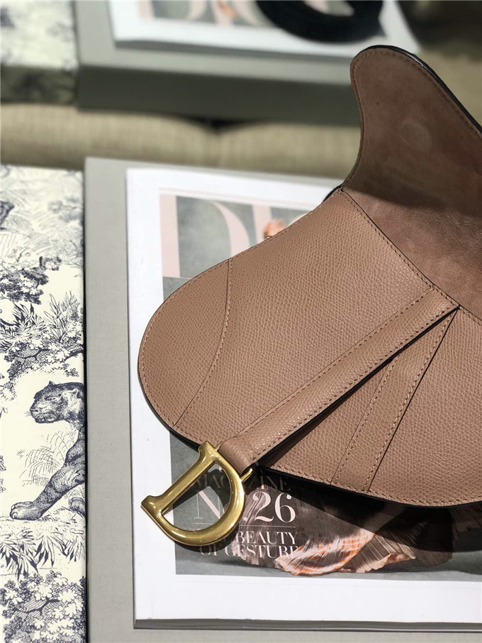 精仿Dior馬鞍腰包一比一迪奧女包saddle繫列手掌紋斜跨包豆沙粉￥1480.00的图片-高仿迪奧包包DIOR、高仿迪奧女包DIOR