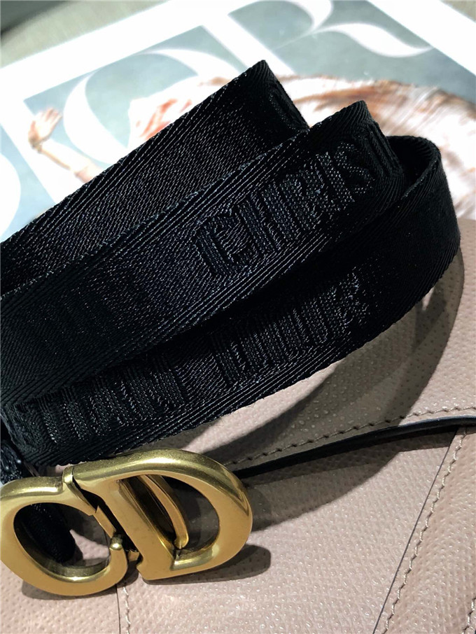 精仿Dior馬鞍腰包一比一迪奧女包saddle繫列手掌紋斜跨包豆沙粉￥1480.00的图片-高仿迪奧包包DIOR、高仿迪奧女包DIOR