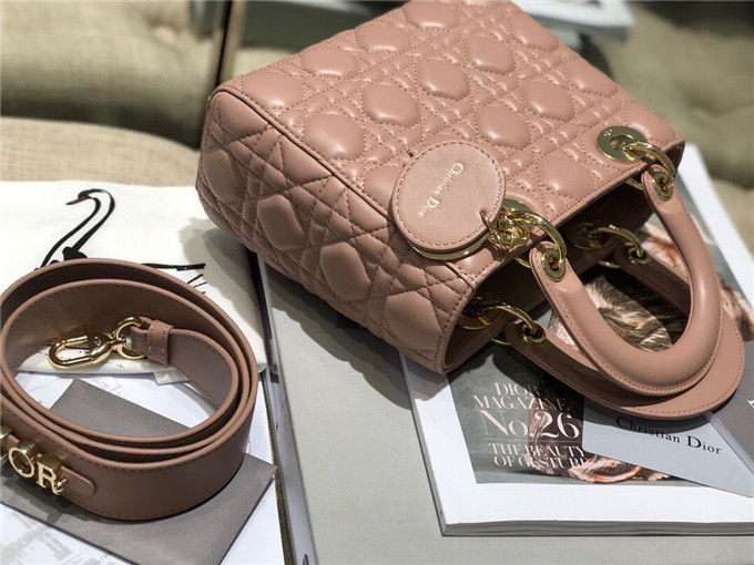 原單Dior戴妃包仿迪奧女士手提包小羊皮斜跨包新款4格徽章戴妃包豆沙粉￥1680.00的图片-高仿迪奧包包DIOR、高仿迪奧女包DIOR