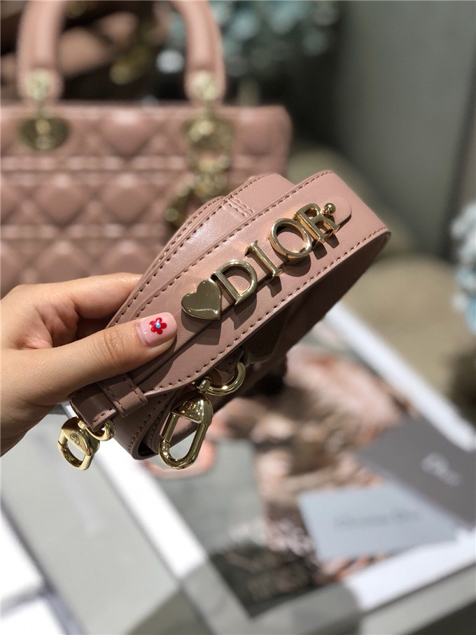 原單Dior戴妃包仿迪奧女士手提包小羊皮斜跨包新款4格徽章戴妃包豆沙粉￥1680.00的图片-高仿迪奧包包DIOR、高仿迪奧女包DIOR