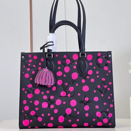 頂級原單lv女包路易威登再度攜手草間彌生 M46418玫紅圓點￥1480.00