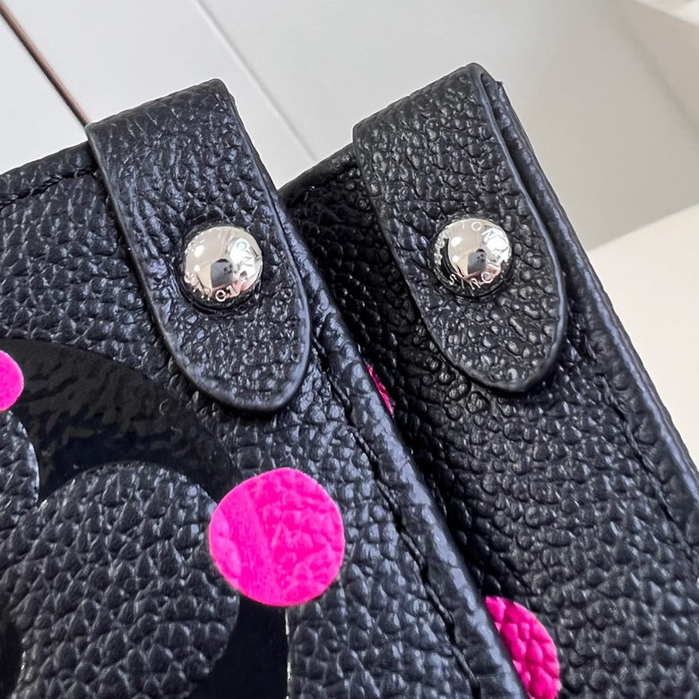 頂級原單lv女包路易威登再度攜手草間彌生 M46418玫紅圓點￥1480.00的图片-高仿LV包包、高仿lv女包